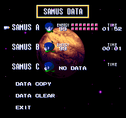 File select. That's not samus!